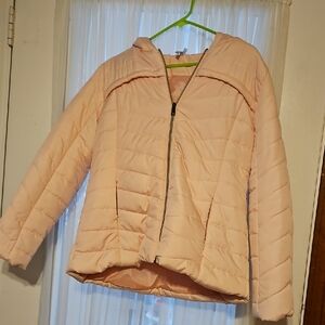 Pink Platinum Women's Light Pink Puffer Jacket